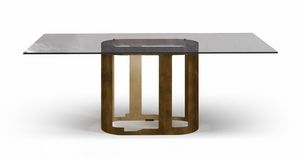 Oasi mesa, Mesa con tapa de cristal o cerámica