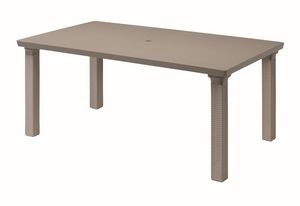 Triplo, Mesa rectangular al aire libre, extensible