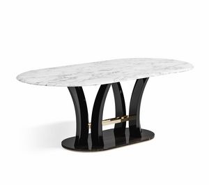 Harrison 0570, Mesa de comedor con tapa ovalada