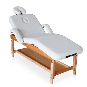 Camilla de masaje de madera fija ajustable multiposiciones 225 cm Massage-pro LM190LUP, Camilla de masaje multiposicin