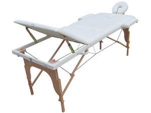 Cama de masaje plegable  LM185WOD, Mesa de masaje adecuado para centros de spa y masajes