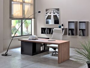 San Polo escritorio ejecutivo, Escritorio de madera para oficina gerente, Muebles para oficina gerente