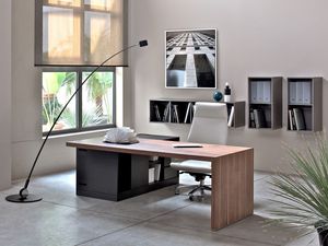 San Polo escritorio ejecutivo, Escritorio de madera para oficina gerente, Muebles para oficina gerente