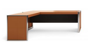 Strato senior escritorio 210.S18F 210S21F, Elegantes escritorios tapizados en cuero.