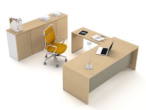 Loop In escritorio operativo 1, Mesa operatoria Oficina, estructura de madera y la parte superior