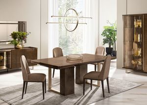 FIAMMA mesa con 2 extensiones, Mesa de comedor extensible