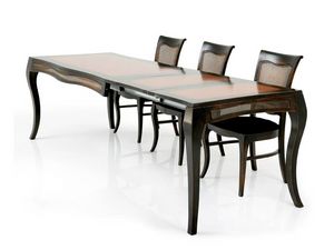 MILUNA table extensible 8338T, Mesa extensible de madera maciza