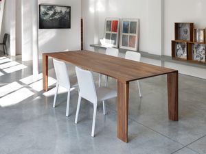 ART. 260/F ZEN, Mesa de madera maciza, para la cocina moderna