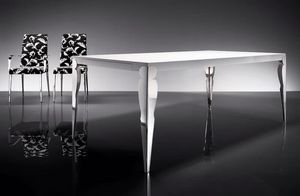 ART. 257/F HOLLYWOOD TABLE, Mesa del comedor moderna, sala de estar