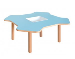 ELICA, Mesa de madera para los niños, en forma de hélice