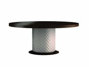 Baltimora mesa, Mesa redonda con base de cuero