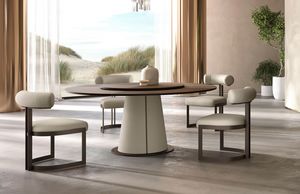 Gea mesa redonda, Mesa de comedor redonda, tambin con Lazy Susan