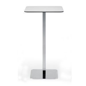 Voil square h110, Mesa alta de bar de ccteles, superior en HPL estratificado, base de metal