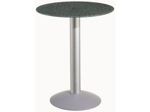 Table  60 cod. 05/BTV, Mesa redonda con base de aluminio, para el jardn y la piscina