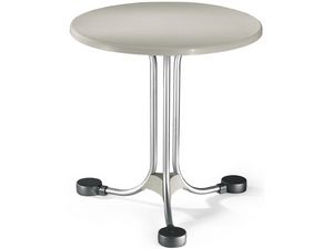 Table  72 cod. 02, Mesa redonda para los saldos exteriores en aluminio