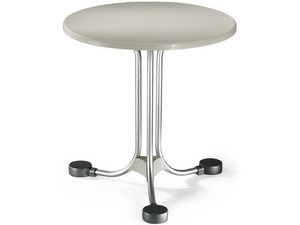 Table  72 cod. 02, Mesa redonda para los saldos exteriores en aluminio