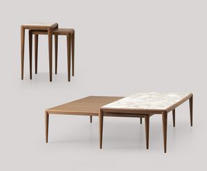 Ambrogio Mesitas, Mesas de madera con diseo minimalista