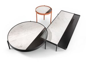 Valley mesa de centro, Elegantes mesas de centro en metal, m�rmol y vidrio.