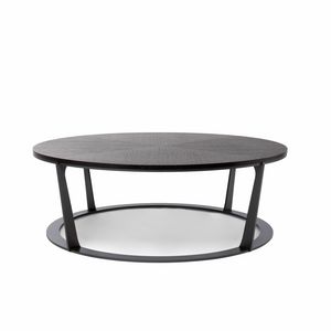 Vasone 34 H, Mesa de caf con top redonda de madera