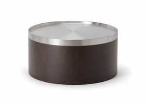 OSLO COFFEE TABLE 086 H30, Mesa baja con tapa redonda de metal