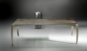 Spider low table, Mesa de centro rectangular para saln central, con las piernas curvadas