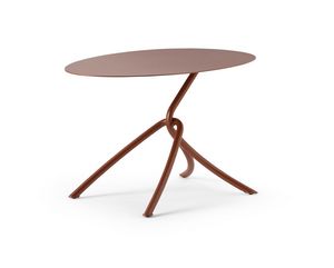 ART. 0126 SKIN COFFE TABLE, Mesita de metal, tambin para uso exterior.