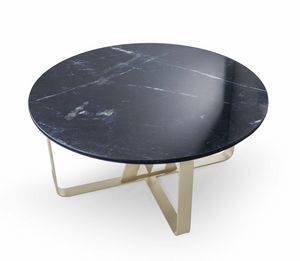 Dorado mesa de centro, Mesa de caf� de aluminio y gres