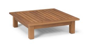 Mesita PT, Mesita baja en madera de iroko, maciza y resistente a los agentes atmosf�ricos.