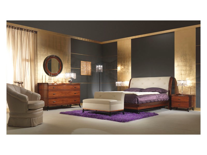 Art. 509 Bedside Table, Mesita de luz en palo de rosa, para el dormitorio clásico