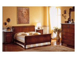 Art. 973 bedside table '800 Siciliano, Mesitas de noche de madera, con tapa de mármol, de lujo Hoteles