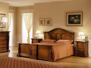 REGINA NOCE / Bedside table, Mesita de noche de madera, tallada a mano, para el dormitorio