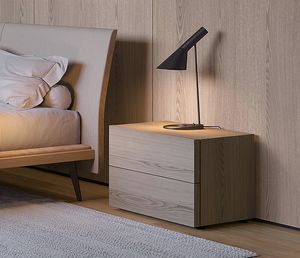 Logo, Mesita de noche con un dise�o minimalista y moderno