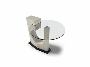 TL73 See Ye tavolino, Mesa de centro con un diseo icnico, con tapa de cristal