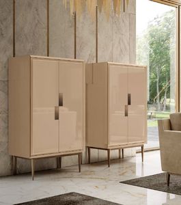 Miracle Art. MH 225, Mueble bar de madera lacado �bano o capuchino