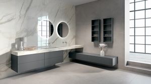 BLUES BL2.04, Muebles completos para bao con doble lavabo