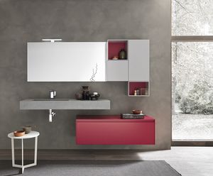 Lime 2.0 comp.18, Mueble de bao con elementos de almacenamiento