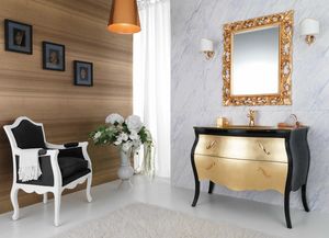 VANITY 05, Mueble de lavabo de madera con cajones