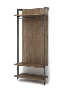 Art. 31019 Armario estanter�a con portaequipajes., Armario con estanter�as y portaequipajes para hoteles.