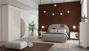 Sun, Muebles de dormitorio modernos, con cama acolchada.