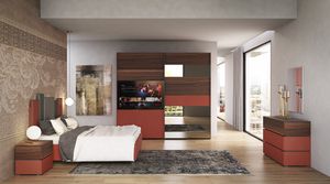 Tania, Dormitorio doble con colores clidos y lneas limpias