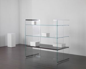 Glassystem COM/GS19, Estantes de vidrio para tienda