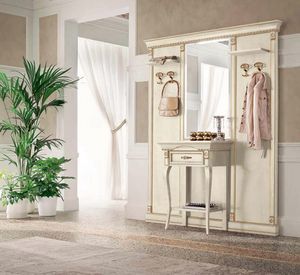 Art. entrance comp.01, Mueble de entrada con espejo y perchero.