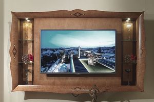 CN03 Charme soporte del TV, Mueble de televisin de madera con incrustaciones, los hoteles de lujo