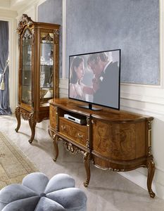 David DV57, Elegante soporte de TV de madera