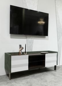 Futura soporte TV, Mueble TV tapizado en piel