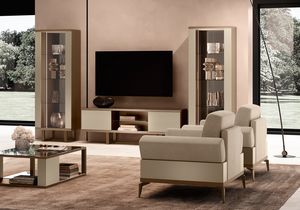 LINEA tv set, Composicin de sala de estar con gabinete de televisin