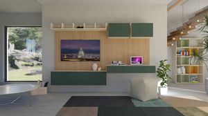 Boiserie 01.3, Boiserie para sala de estar con elementos lacados