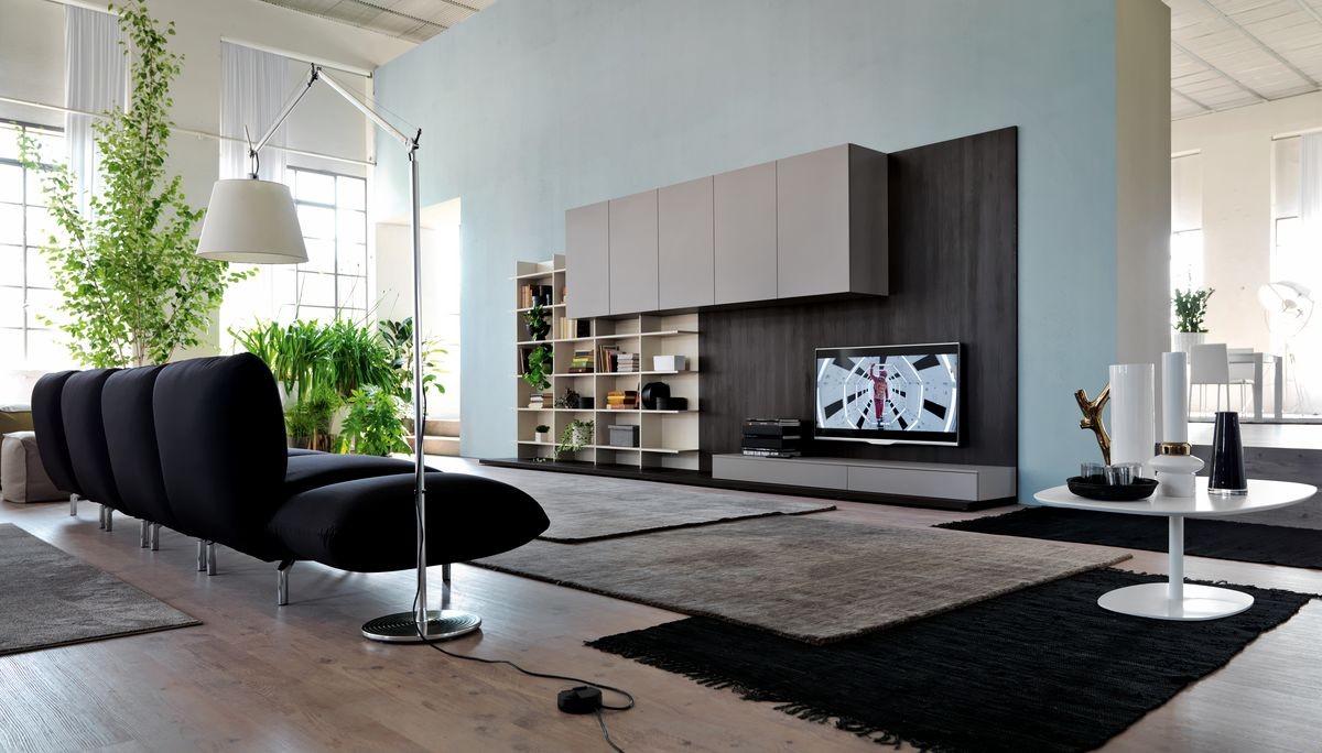 Muebles modernos para salas de estar, paneles de revestimiento | IDFdesign