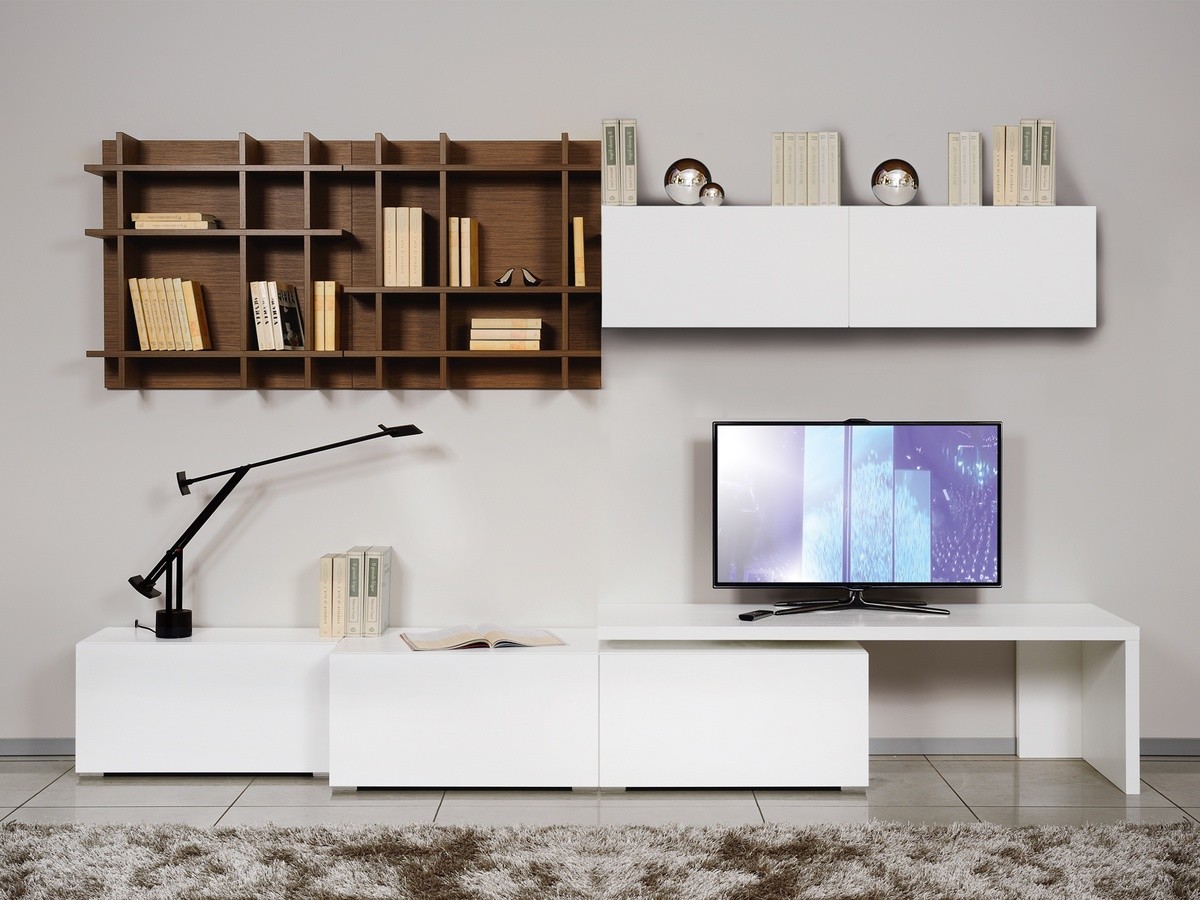 evidencia sin cable antes de Muebles modulares para salas de estar, en estilo minimalista | IDFdesign