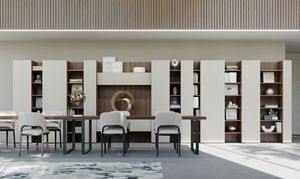 CODE comp.06, Biblioteca moderna, diseño de barra vertical, para sala de estar